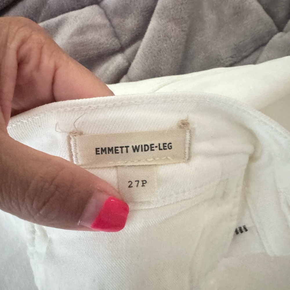 The Petite Emmett Wide-Leg Crop Jean: Welt Pocket Edition - Picture 5 of 6